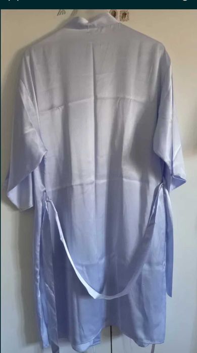 Robe acetinado azul claro - 36/38 - Women'Secret