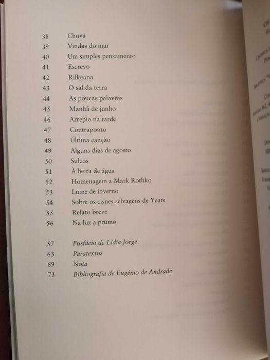 Eugénio de Andrade - Os sulcos da sede