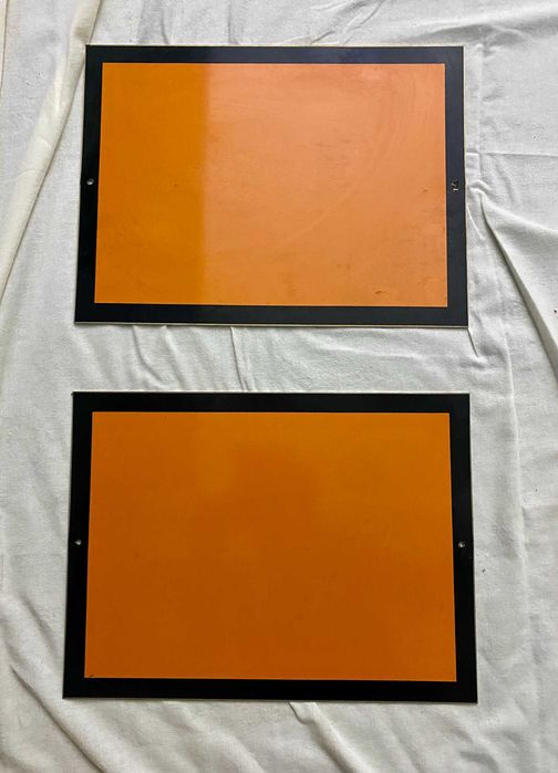 Par de Placas ADR Laranja - Sinalização Camião (Mercadorias Perigosas)