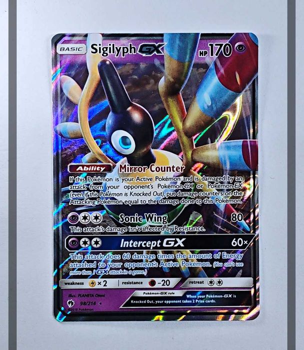 Sigilyph Gx 98/214 LOT Pokemon ENG-NM