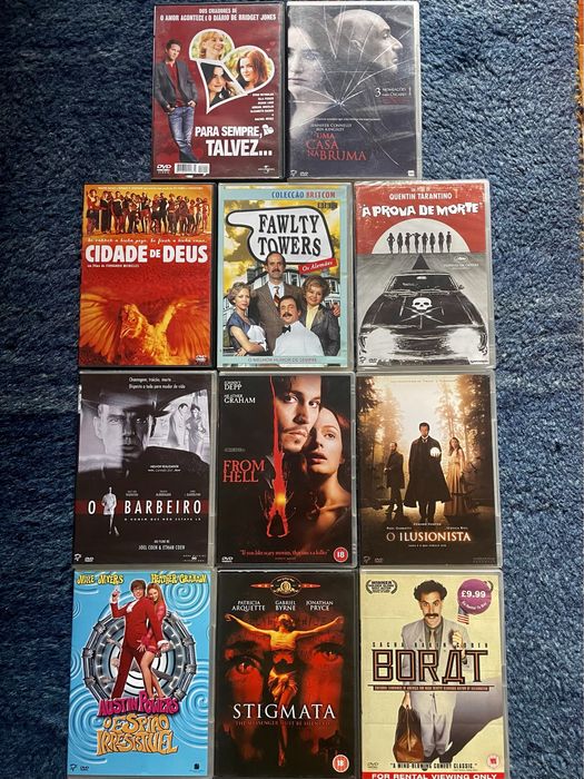 Coleção de filmes em DVD