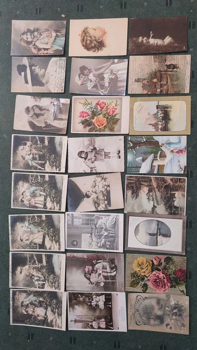 Lote 96 Postais Portugueses Circulados e selados - Inicio Séc. XX