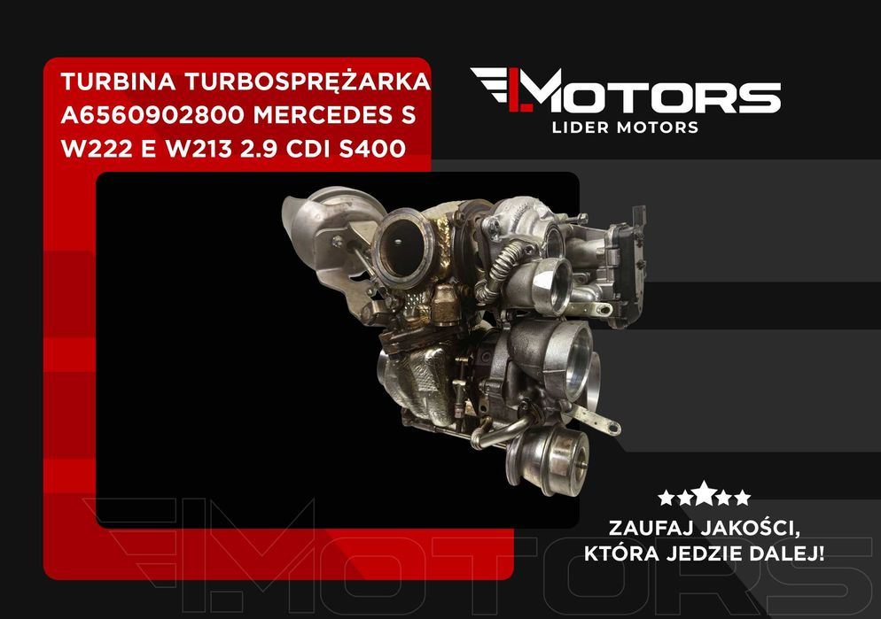 Turbina Turbosprężarka A6560902800 MERCEDES S W222 E W213 2.9 CDI S400