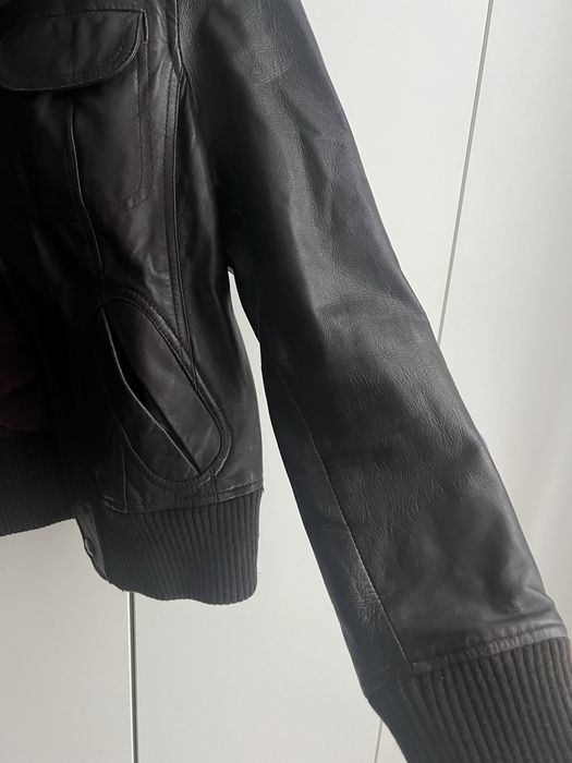 Skórzana kurtka Mango XL