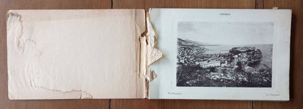 Antigas lembranças turísticas Pedras Salgadas Monaco Versailles