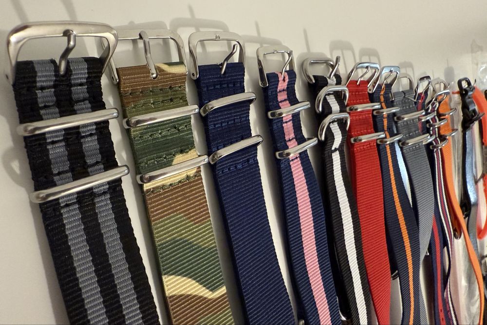 Nowe: 16x pasek NATO i inne 22 mm + bransoleta 20 mm