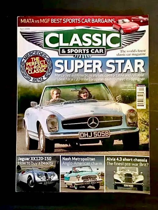 MERCEDES - 4 revistas - 3 Classic & Sports Car - 1 Topos & Clássicos