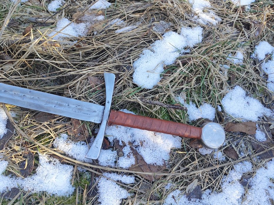 Miecz dwuręczny rycerski bojowy