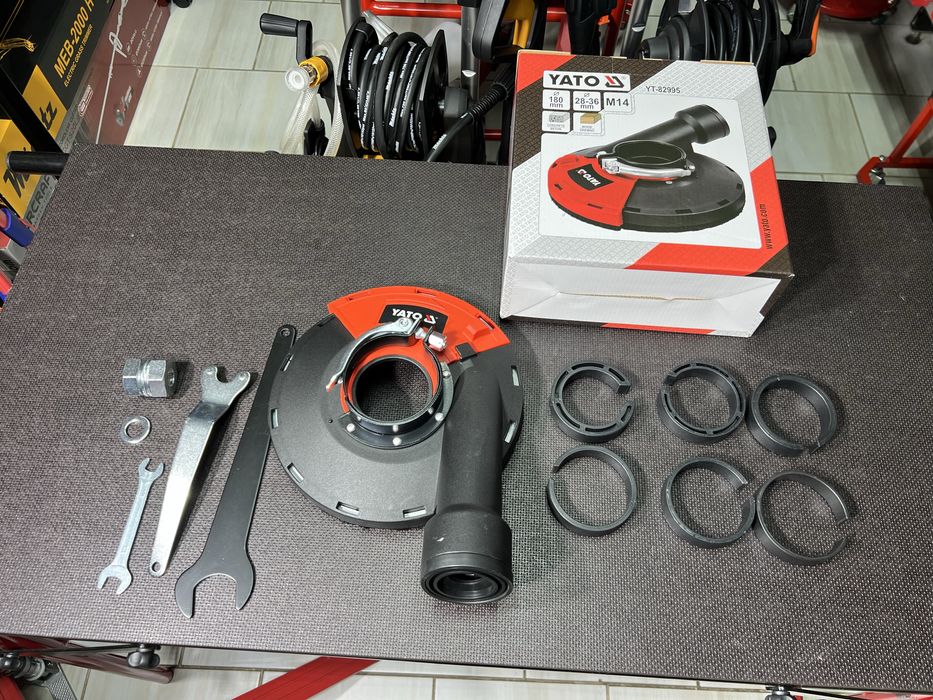 Защитный кожух для отвода пыли YATO Диаметр 180 мм