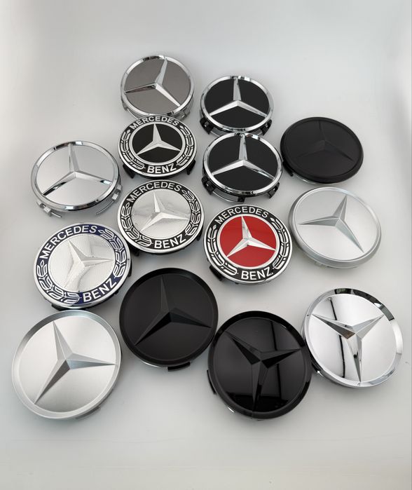 Колпачки диск мерседес 75 мм ковпачки Mercedes 75 mm заглушки
