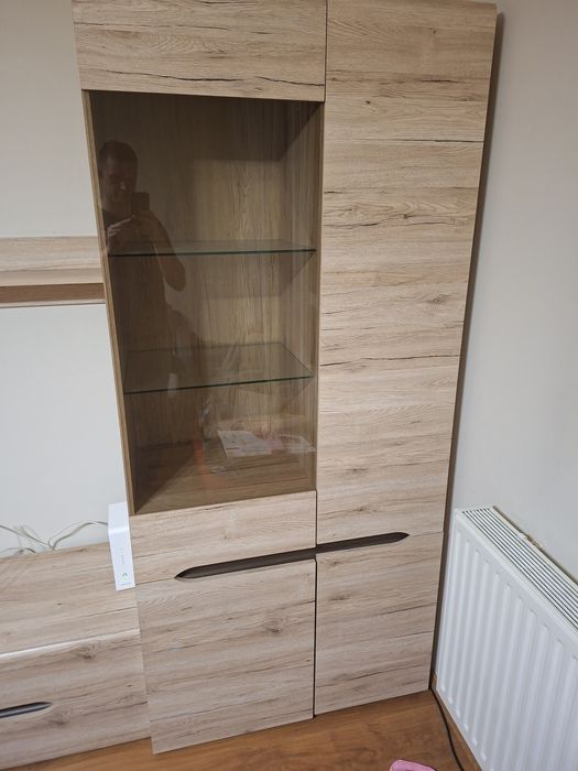 Zestaw mebli BRW elpasso black red white rtv komoda salon witryna szaf