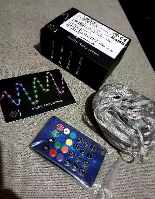 Гірлянда  Smart 10-20м  управління з телефону+ пульт. З батарейками