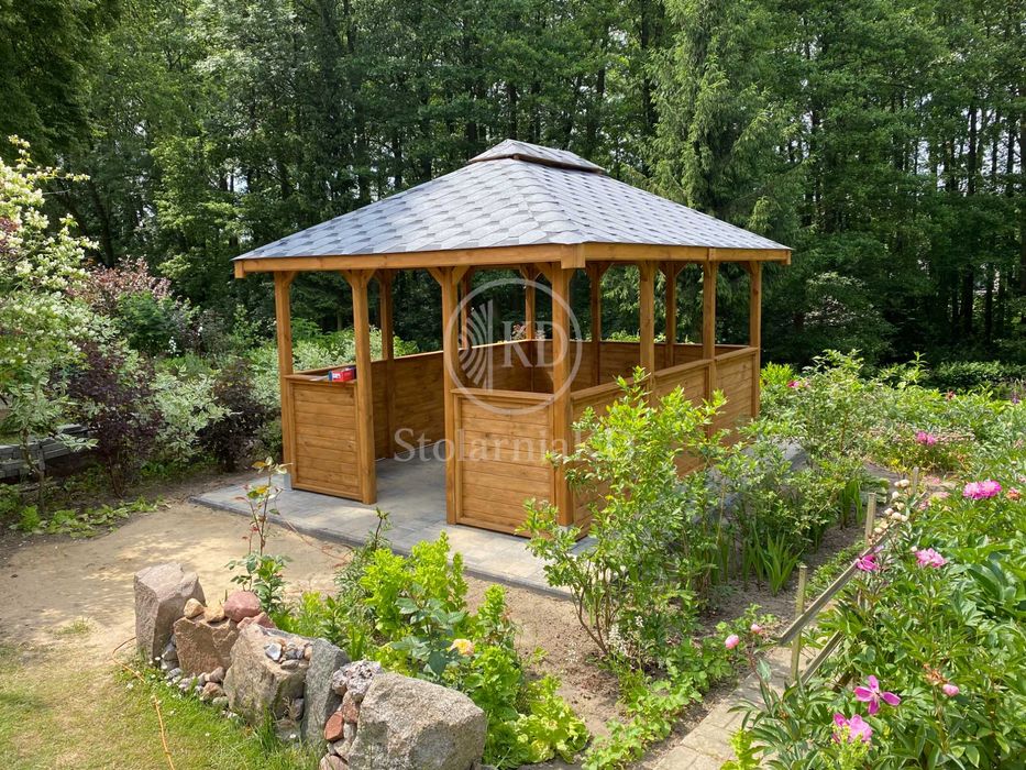 Drewniana altana ogrodowa 3x4 altanka różne wymiary, montaż, transport