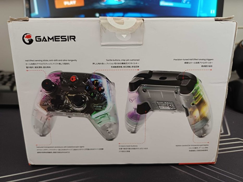 Controle com fio para PC/Android/Switch Gamesir T4 Kaleid