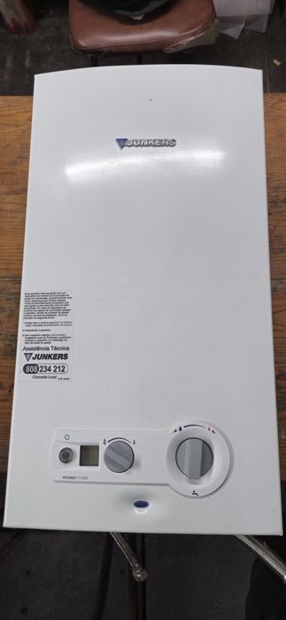 Esquentador Juncker para de gás garrafa.