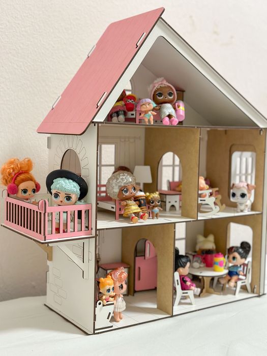 Будиночок для ляльки Лол—НОВИЙ‼️деревяний, дитячий будинок-3D пазл