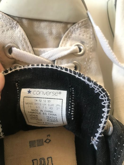 Trampki tenisówki białe CONVERSE rozmiar 43 wkładka 27cm