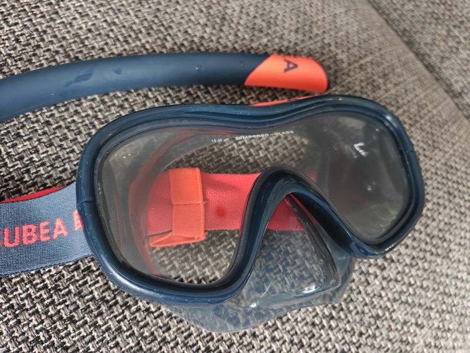 Maska z rurką Subea do Snorkelingu nurkowania pływania jak nowe! rozmiar M