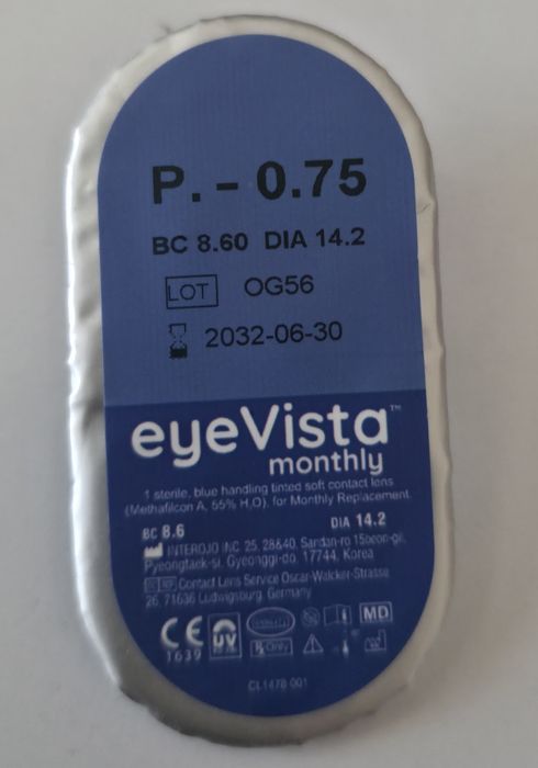 Eyevista soczewka -0.75 1 szt . Nowa