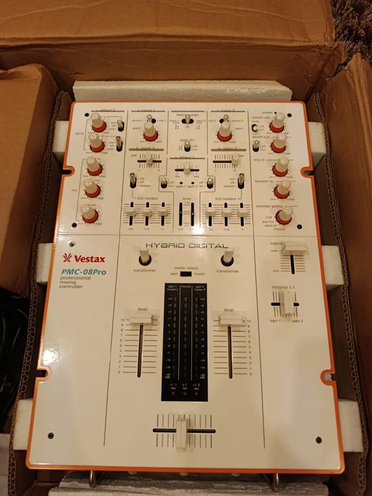 Mikser Vestax Pmc 08 PRO Biały Nowy w pudełku Unikat dla kolekcjonerów