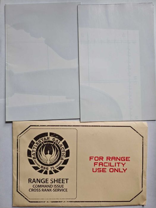 Battlestar Galactica Range Sheet nowy