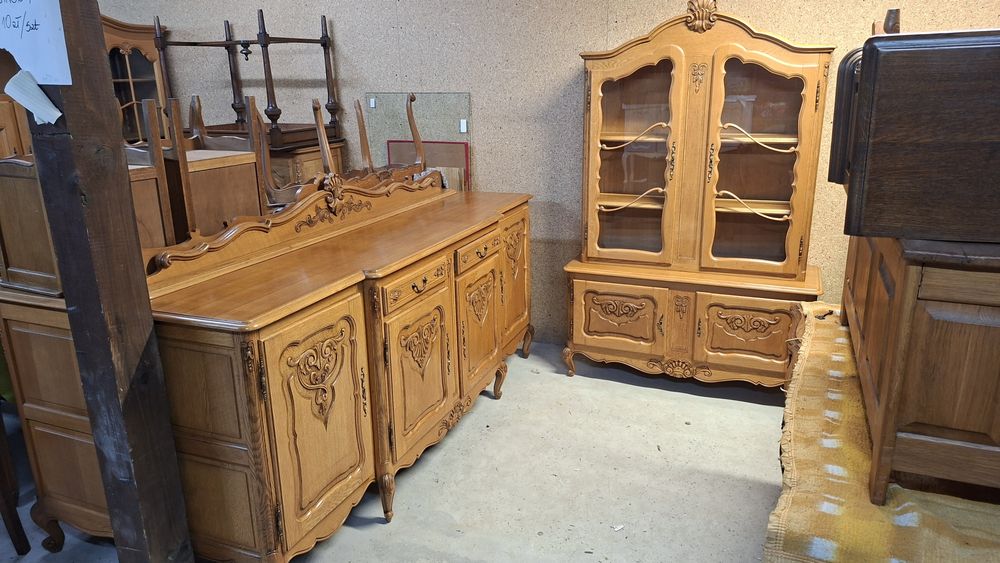 Zestaw ludwikowski bufet i witryna ludwikowska