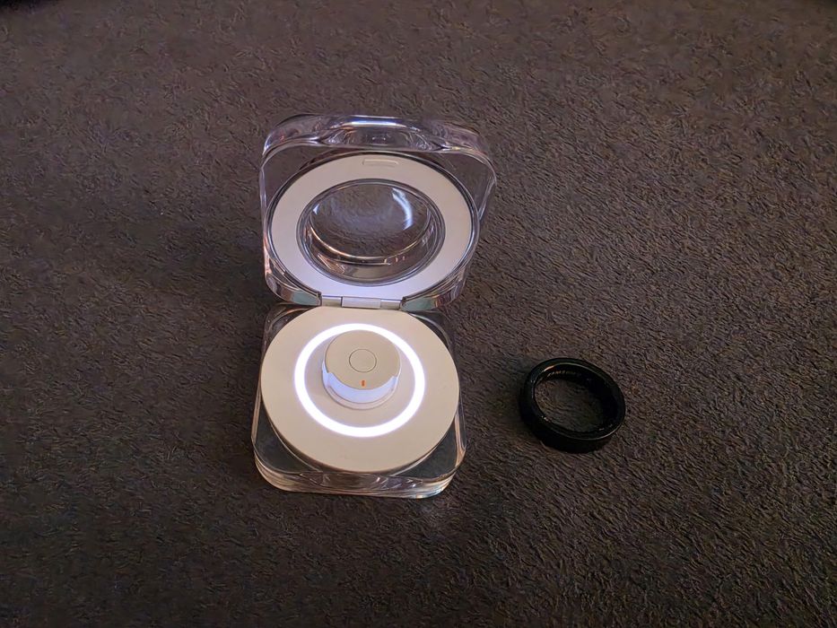 SAMSUNG Galaxy Ring Czarny Tytan, rozmiar: 8, pierścień Samsung, gwarancja do 2028, jak nowy