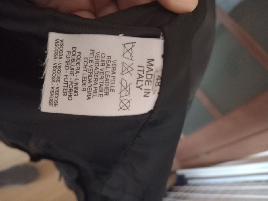 Кожаная итальянская куртка