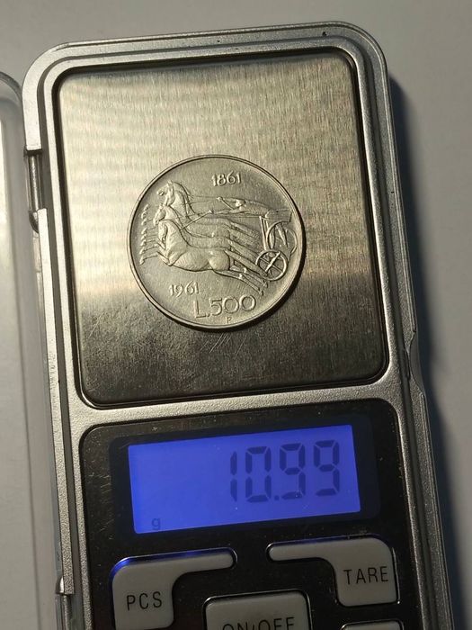 Монета 500 лір 1961 року