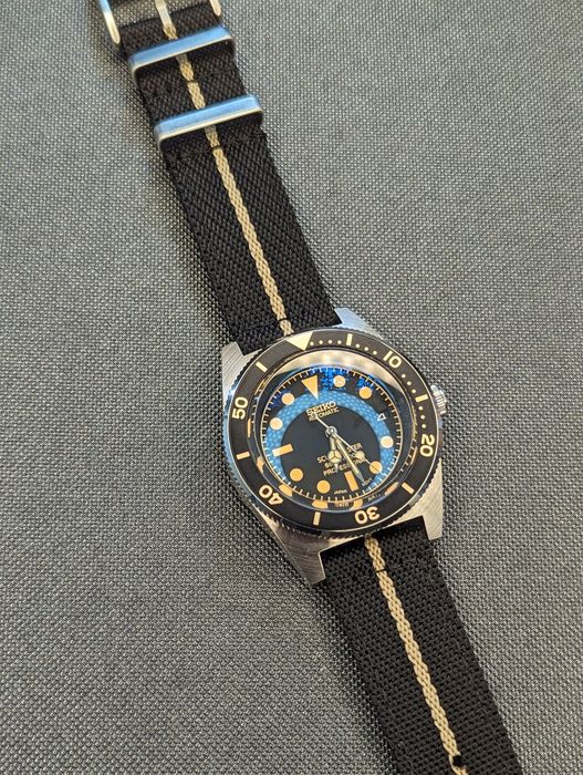 Seiko mod retro style szafir 2 paski