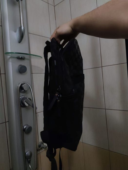 plecak backpack rucksack tornister czarny black szachownica kratka kra