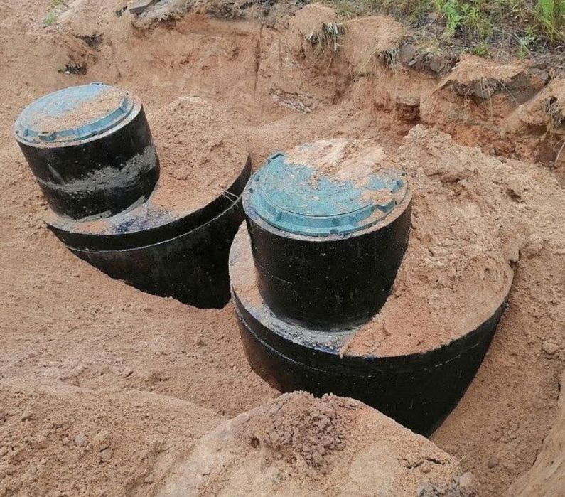 Копка септика з бетонних кілець швидко. Гідробетон 6/15/20 м3