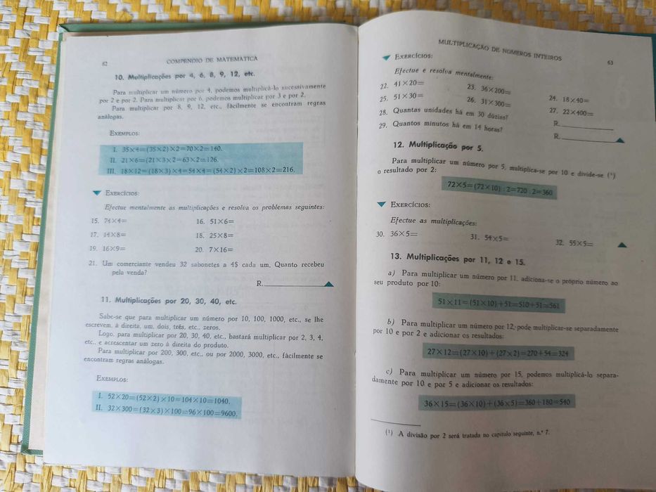 Compêndio de matemática – 1º Ano do Curso Liceal  -Á. Sequeira Ribeiro