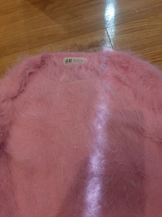 Sweterek różowy  puchaty