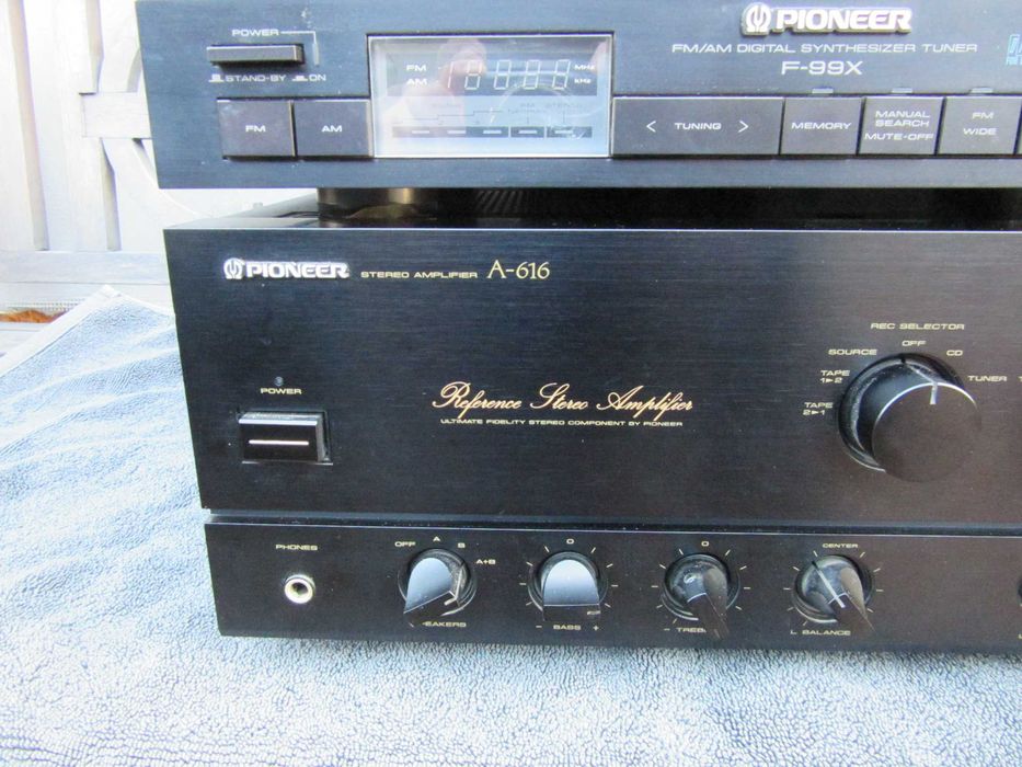 Wieża stereo Pioneer wzmacniacz A 616 odtwarzacz CD PD5050 tuner F 99X