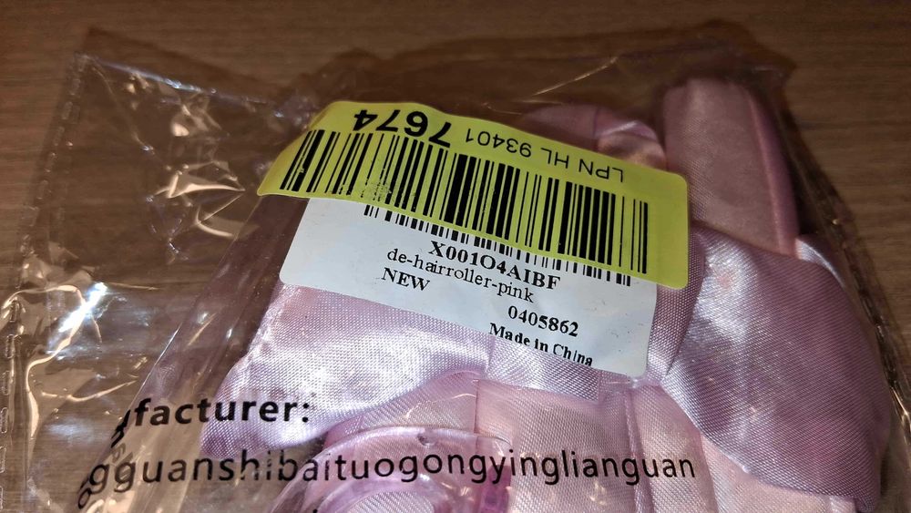 Nowy Wałek Do Loków Bez Użycia Ciepła Różowy + Klips