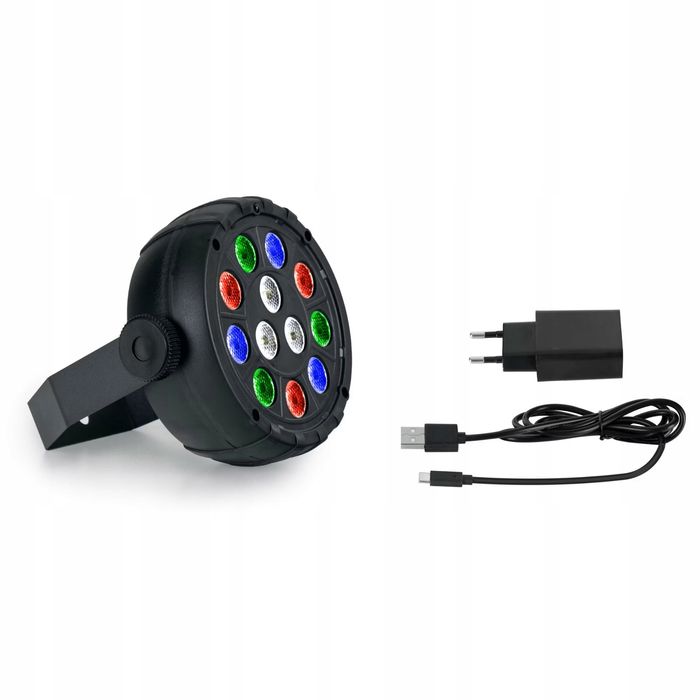 Showlite Pl-12| Projektor Świetlny| Reflektor Imprezowy| 12 Led