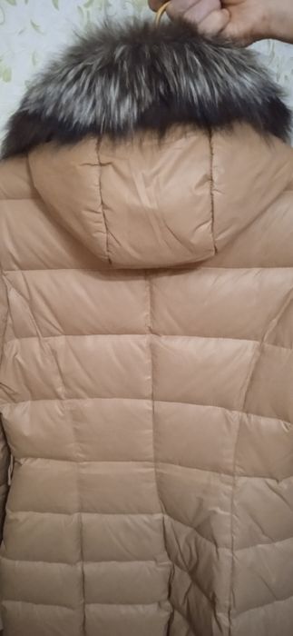 Пуховик натуральний, хутро, 46-48 розмір