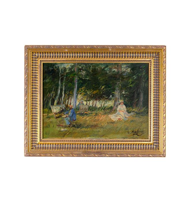 Pintura campo Escola Barbizon Pierre Morinville | século XIX