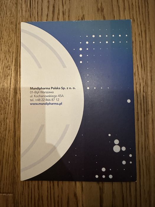 Notatnik reklamowy Mundipharma, A5, w okładce