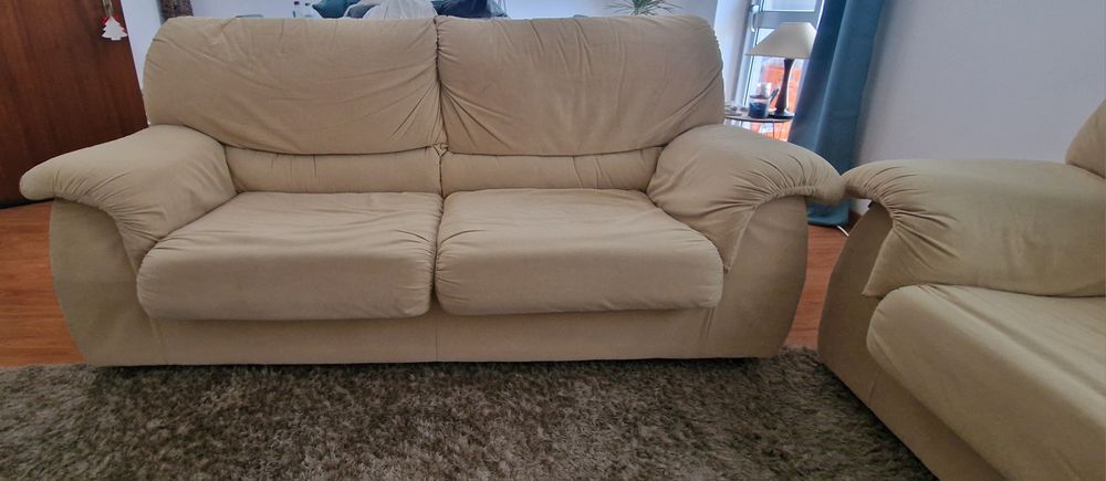 2 Sofás pele de Pêssego