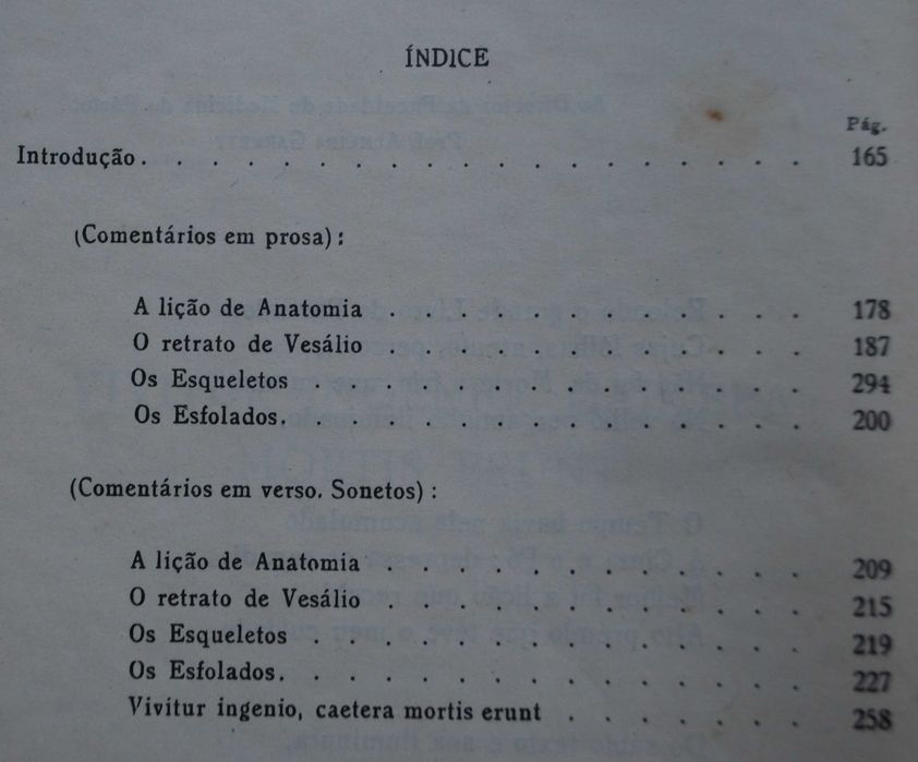 Comentários Às Estampas do Tratado de André Vesálio