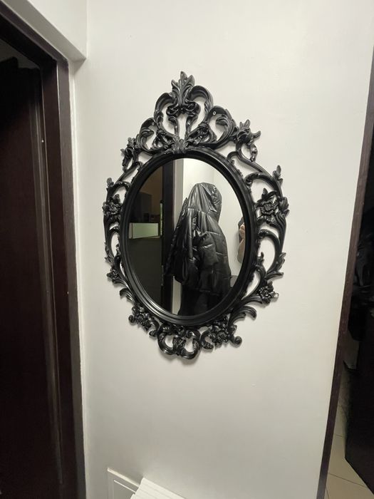 Lustro ikea  styl  wzorzysty  czarne