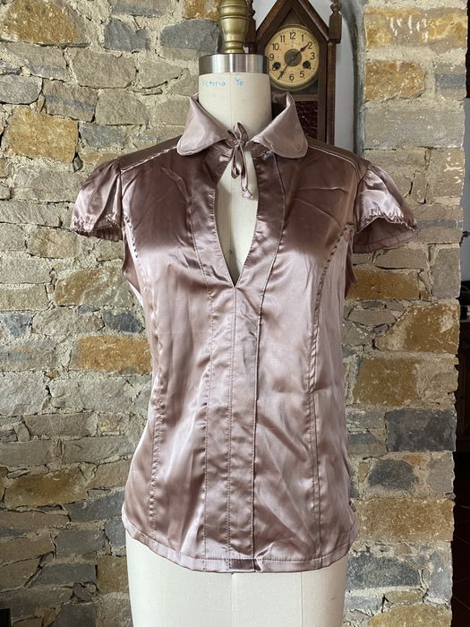 Metallic Nude Pink Top