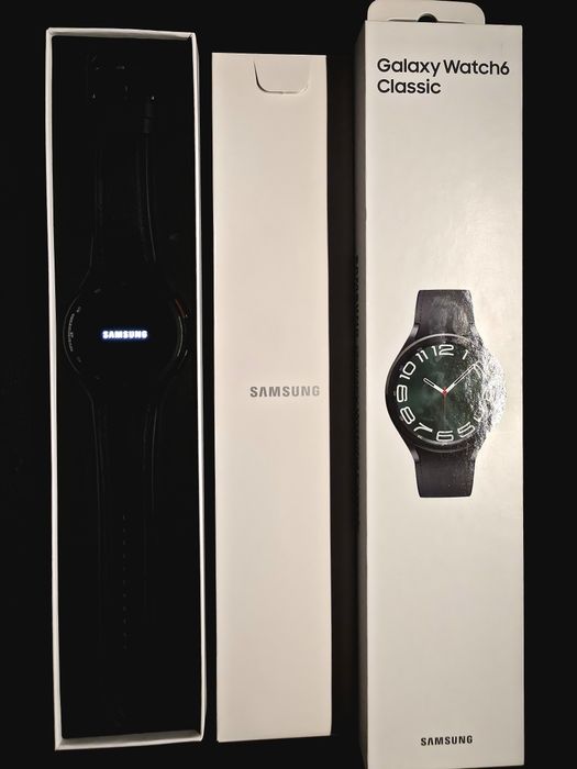 Smartwatch SAMSUNG Galaxy Watch 6 Classic 47mm Czarny - nowy