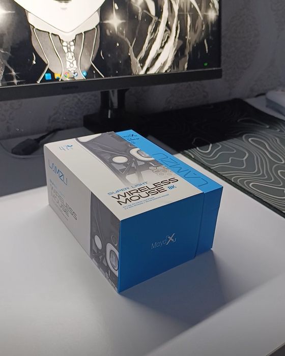 Нова ігрова бездротова мишка Lamzu Maya X 8K White / Біла