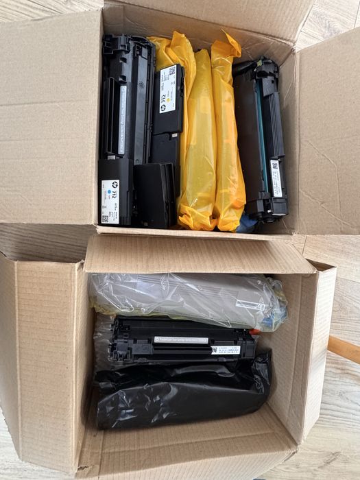 Tonery zużyte do drukarek laserowych i plotera oddam za darmo HP