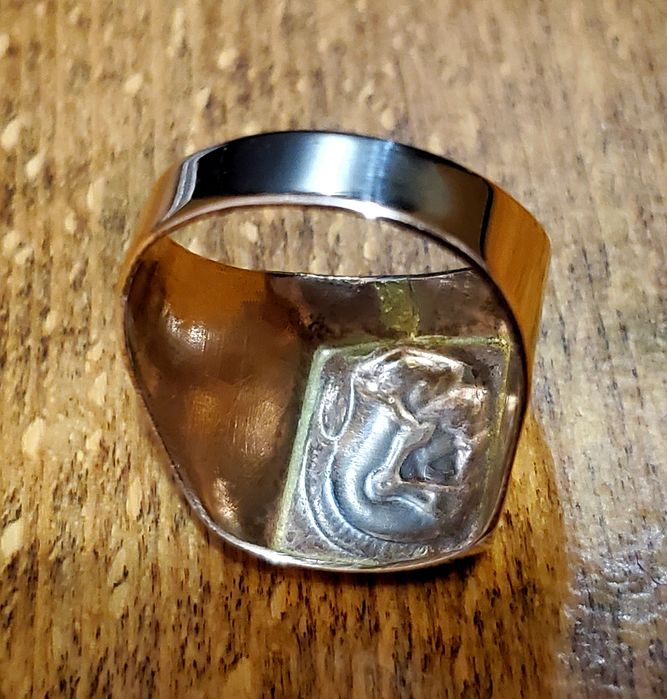 Печатка,кольцо,перстень размер 21 в золотом цвете времён ссср