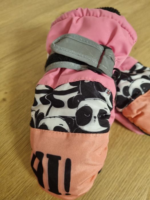 Rękawiczki narciarskie dziewczęce 12 cm (mierzone id nadgarstka do oko