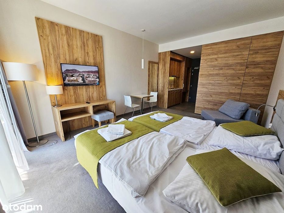 Apartament inwestycyjny w sercu Czarnej Góry widok na stok, parking